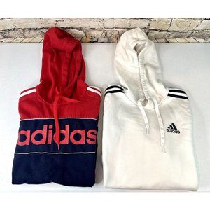 2 Men’s Adidas Pullover Hoodies Sz Small